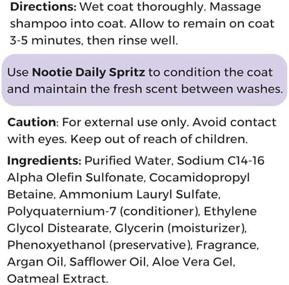 Nootie - Pet Shampoo for Sensitive Skin - Revitalizes Dry Skin & Coat - Natural Ingredients - Gentle Dog Shampoo - Cleans & Conditions - Image 7