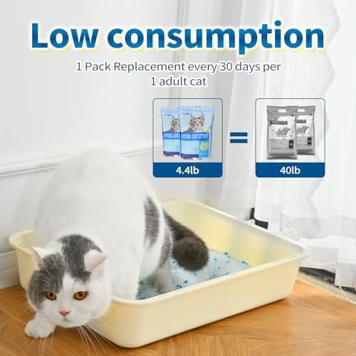 Made4Pets Cat Litter Crystals,Non Clumping Litter 17.2 lbs(4 x 4.3lb Packs) - Image 4