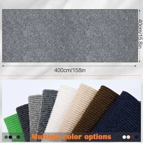 Cat Scratch Furniture Protector - 158" x 15.8" Trimmable Self-Adhesive Cats Claws Scratch Pads, DIY Cat Climbing Couch Protector for Scratch Post Cat Tree Replacement Indoor (Light Gray) - Image 2
