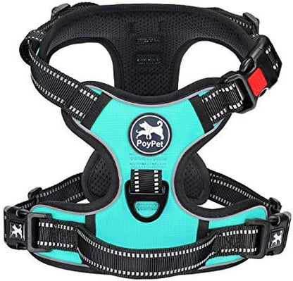 PoyPet No Pull Dog Harness Small with Front Clip & Neck Release Buckle by PoyPet