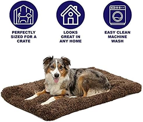 MidWest Homes for Pets Intermediate QuietTime Deluxe Coco Chic Pet Bed, Ultra-Soft & Overstuffed, Machine Washable, Fits 36-inch Crate - Image 3