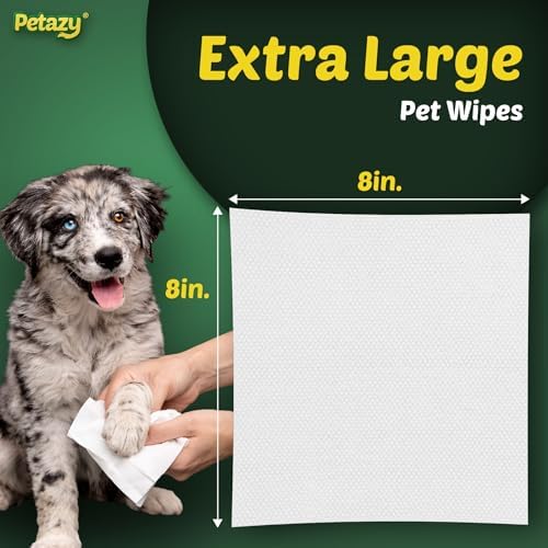 Petazy Pet Wipes for Dogs & Cats - Paws, Ears & Butt Cleaning, 200 Count - Image 7