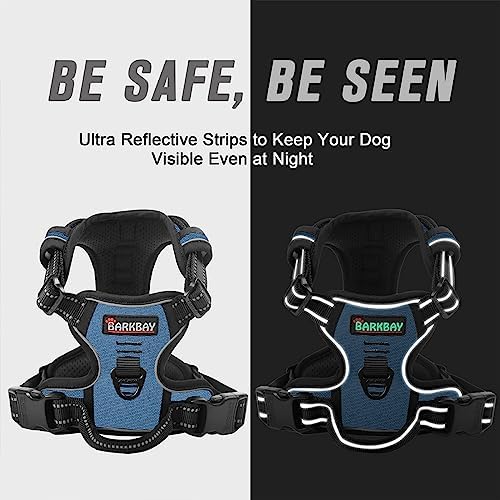 BARKBAY Dog Harness No Pull for Large Dogs Front Back Clips,Dog Vest - Image 5
