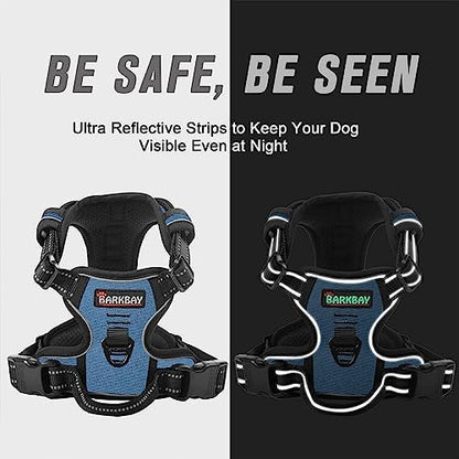 BARKBAY Dog Harness No Pull for Large Dogs Front Back Clips,Dog Vest - Image 5