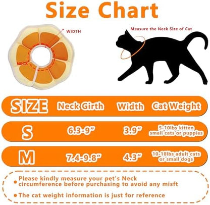 Soft Adjustable Cat Cone Collar, Comfortable Cat Recovery Collar - Image 2