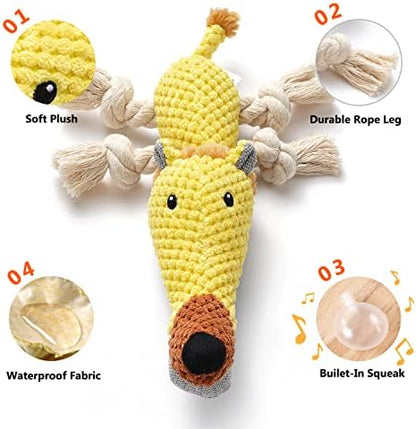Sedioso Dog Toys, Dog Plush Toy for Large Breed, Cute Squeaky Dogs Toy with Crinkle Paper, Puppy Stuffed Animal Chew Toys for Small, Middle, Large Breed (Lion) - Image 2