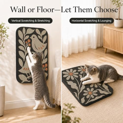 2 Pack Cat Wall Scratcher, Art Cat Scratching Board for Cats - Image 5