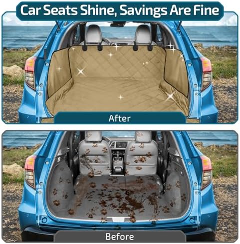 Veckle SUV Cargo Liner for Dogs - Trunk Cover with Bumper Flap Protector - Image 3
