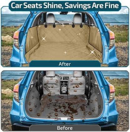 Veckle SUV Cargo Liner for Dogs - Trunk Cover with Bumper Flap Protector - Image 3