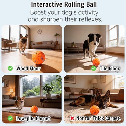 Self-Moving Rolling Dog Ball, Interactive Toy, Rechargeable - Image 6