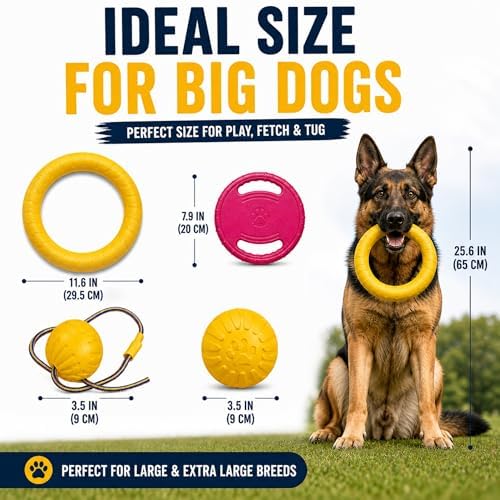 4-Piece Floating Dog Toys, Medium & Large Dogs - Image 5