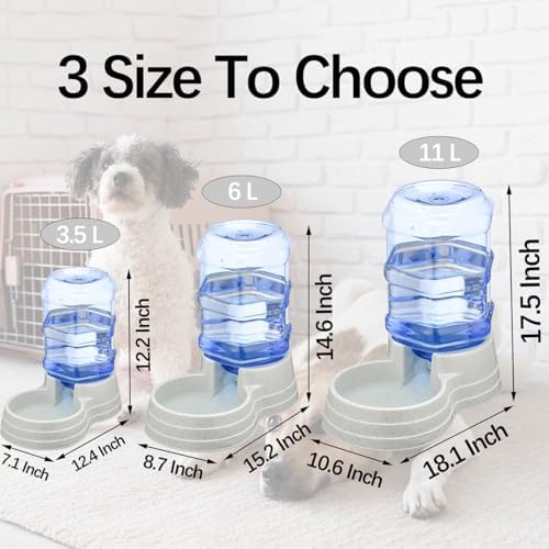 Automatic 6L Large Capacity Dog and Cat Water Dispenser Station,Pet Water Feeder Dispenser,Animal Automatic Gravity Water Drinking Fountain Bottle for Small to Large Dogs and Cats - Image 2