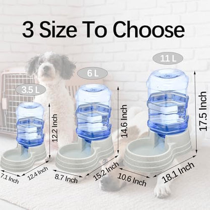 Automatic 6L Large Capacity Dog and Cat Water Dispenser Station,Pet Water Feeder Dispenser,Animal Automatic Gravity Water Drinking Fountain Bottle for Small to Large Dogs and Cats - Image 2