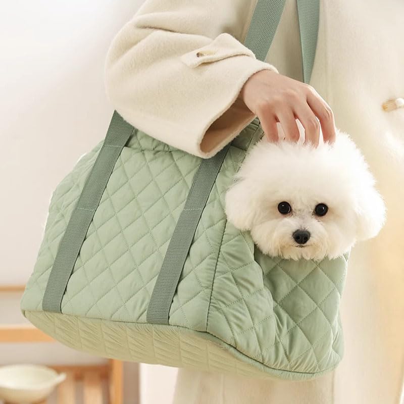2-in-1 Convertible Pet Carrier & Bed, Soft-Sided Portable Travel Tote with Safety Tether, Pet Car Seat, for Small Dogs & Cats, Soft Plush Inner Lining, Ideal for Car Travel, Shopping - Image 2