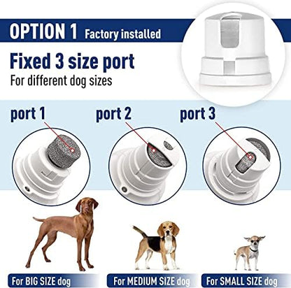 REXIPETS Cat and Dog Nail Grinder - Rechargeable Electric Pet Nail Clipper & Trimmer- Painless Paws Grooming - Quiet 2-Speed Motor. 3 Size Ports for Small, Medium, Large Pets- Up to 4 Hours of Charge - Image 4