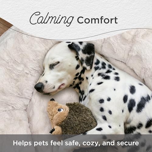 Best Friends by Sheri Original Calming Donut Dog Bed, Oyster, Medium, 30" - Image 4