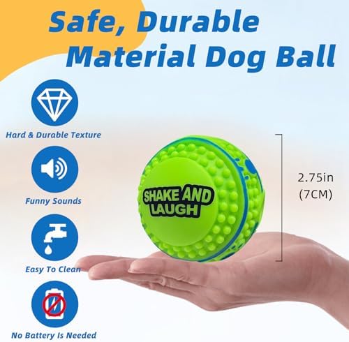 Spiky Interactive Dog Toys Ball, XS, 2.75 in (7 cm) - Image 4