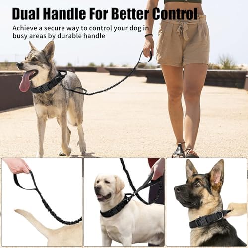Tactical Dog Collar Leash Set,Dog Collar with Controll Handle for Large Dog - Image 4