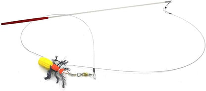 Cat Toy Teaser Wand - Beetle KatFlyTeaser Yellow