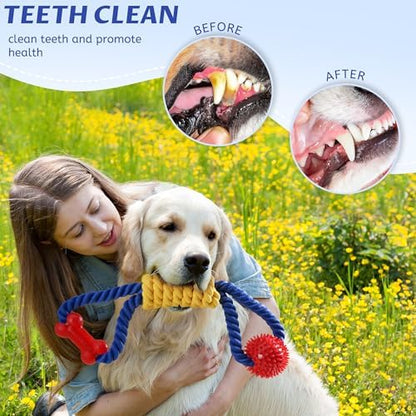 Aitmexcn Dog Rope Toy, Interactive Tug of War Toy for Medium and Large Dogs - Image 5