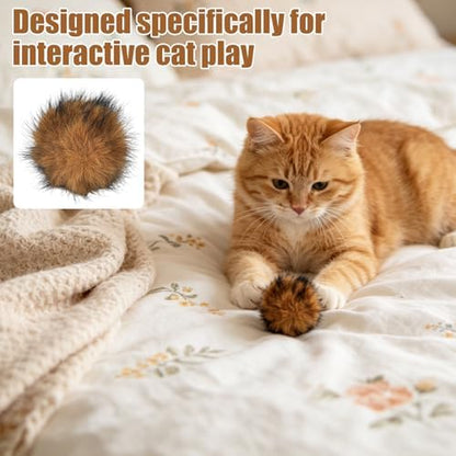 3pcs Cat Faux Rabbit Fur Balls Soft Catnip Toys - Image 5