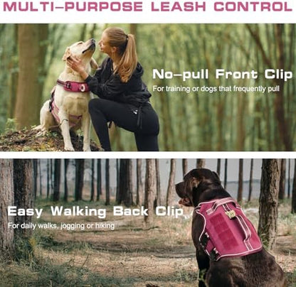 Dog Harness Medium Sized Dog, No Pull Dog Vest with Molle System - Image 3