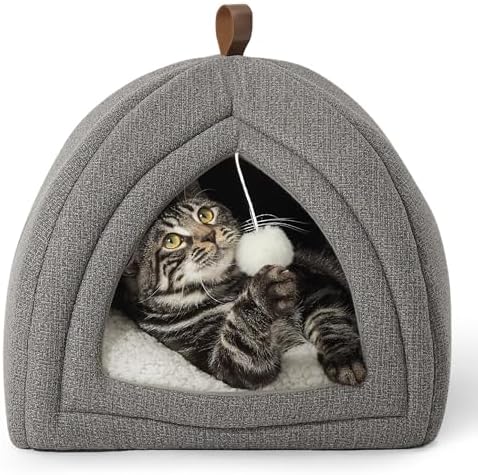 Bedsure 2in1 Cat Beds for Indoor Cats Cave for Kitten with Washable Pillow by Unknown