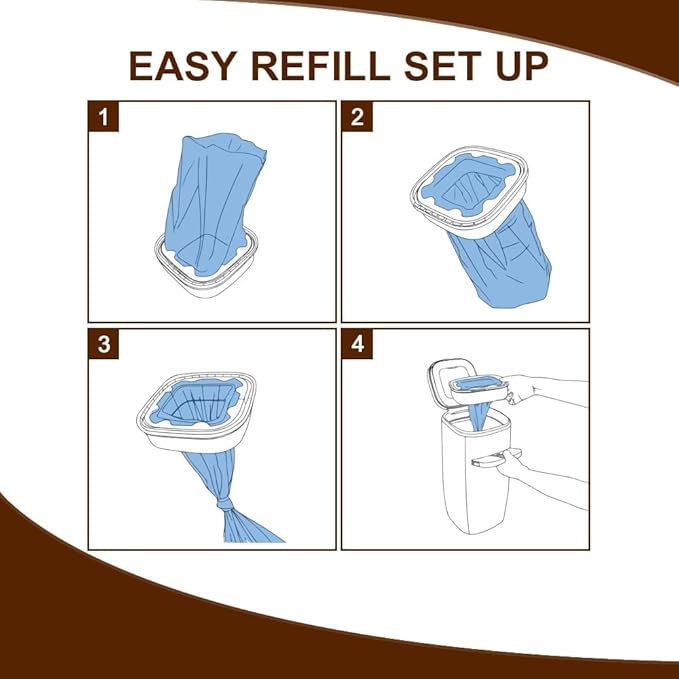 42 FT Jumbo Refill Pet Waste Bags Compatible with Pet Dogs Genie Dog Waste Disposal System Pails, Up to 6 months of Supply,EVOH Ultimate Odor Control Dog Poop Bags,2 Pack