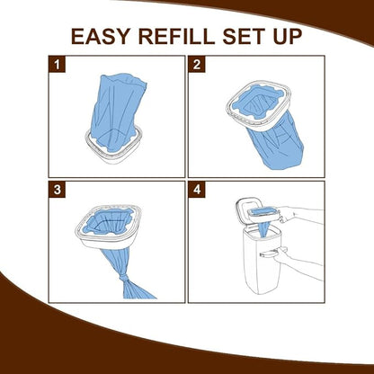 42 FT Jumbo Refill Pet Waste Bags Compatible with Pet Dogs Genie Dog Waste Disposal System Pails, Up to 6 months of Supply,EVOH Ultimate Odor Control Dog Poop Bags,2 Pack