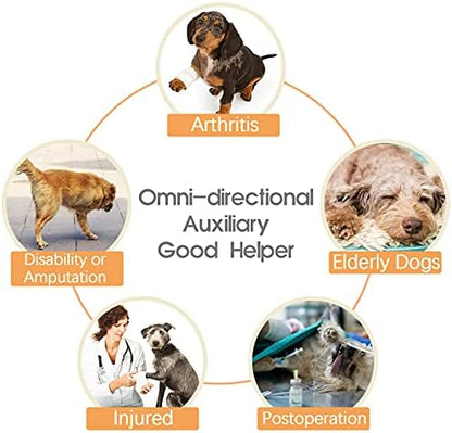 ROZKITCH Dog Lift Harness, Grid Pet Chest Support Aid Veterinarian Approved Sling for Old K9 Help with Poor Stability, Front Legs Disabled Joint Injury Elderly Arthritis ACL Rehabilitation Rehab - Image 6