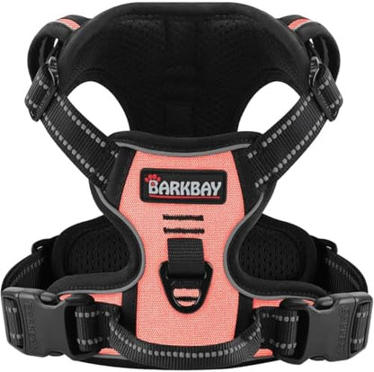 BARKBAY Dog Harness for Large Dog No Pull 2 Leash Clips Dog Vest by BARKBAY