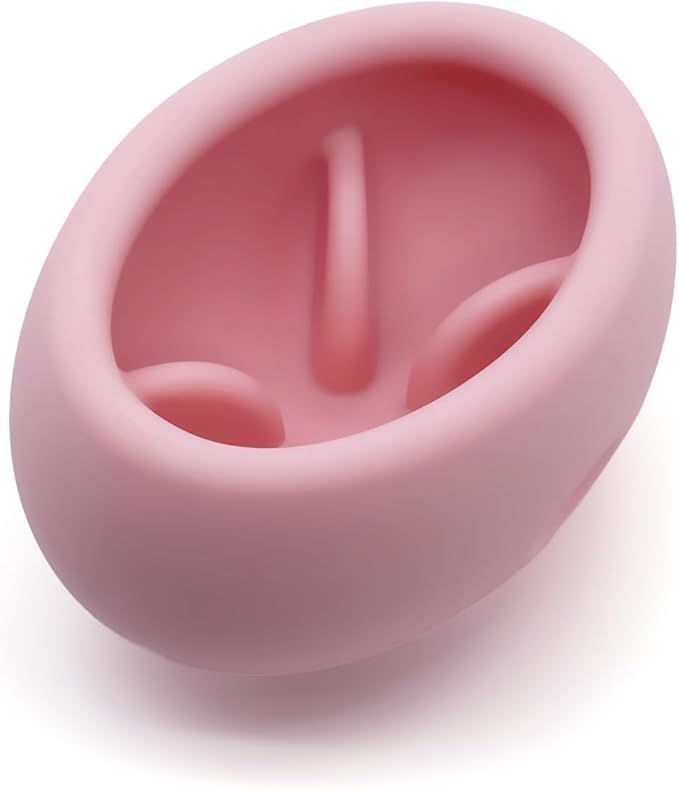 2-in-1 Dog Enrichment Toy & Slow Feeder - Interactive Freeze Licking Bowl and Treat Dispenser for Dogs, Relieves Boredom and Anxiety, Pink