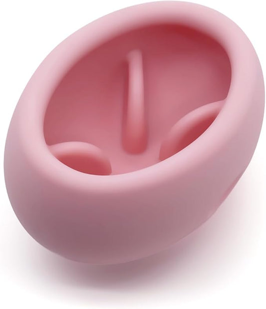 2-in-1 Dog Enrichment Toy & Slow Feeder - Interactive Freeze Licking Bowl and Treat Dispenser for Dogs, Relieves Boredom and Anxiety, Pink