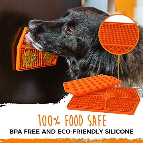Mighty Paw Interactive Dog Lick Pad | Anxiety Relief, Dishwasher Safe, 4 Textures. Great for Dental Health. Dog Enrichment Toys for Medium Dogs, Lick Mat for Dogs Large Breed - Image 3