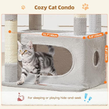 Taoqimiao Cat Tree, 38.5In Cat Tower for Indoor Cats, Suitable for Kittens - Image 3