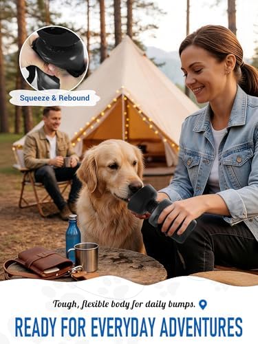 lesotc Dog Water Bottle, Portable Water Dispenser with Travel Water Bowl, Leak Proof Pet Travel Squeeze Bottle, Puppy Essentials Dog Stuff Accessories for Outdoor Walking, Hiking, Camping - Image 6