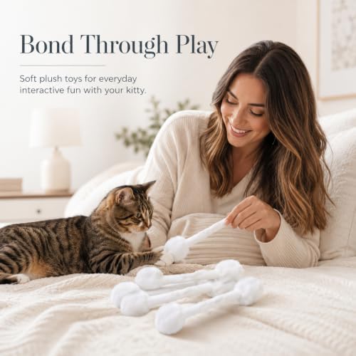 6-Inch Swab Catnip Toys, 6-Pack, No-Glue Fully Stitched Plush Kicker Toys, One-Piece Polyester Outer with PP Cotton Filling for Indoor Cats - Image 6
