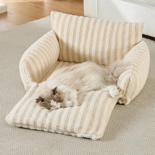 Hollypet Cat Bed Small Dog Orthopedic Couch Beds for Pets up to 20 lbs - Image 6