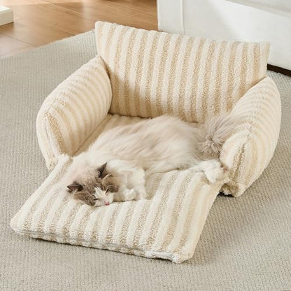 Hollypet Cat Bed Small Dog Orthopedic Couch Beds for Pets up to 20 lbs - Image 6