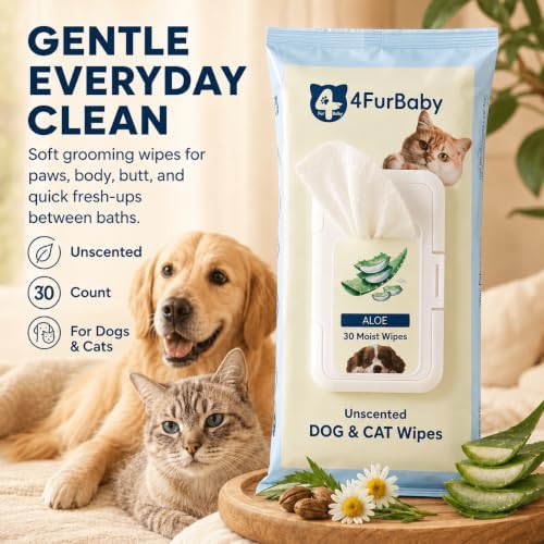Dog Wipes for Paws and Butt, Unscented, 30 Count - Image 2