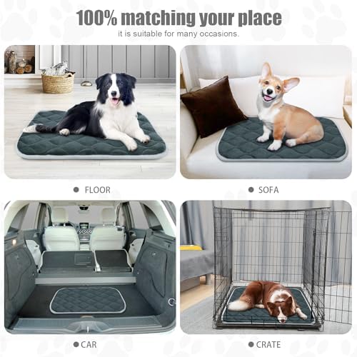 furrybaby Dog Bed Mat Crate Pad, Anti-Slip Bottom Machine Washable Pet Pad - Image 6
