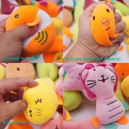 27 Pack Puppy Squeaky Toy Cute Bulk Plush for Small Dogs - Image 2