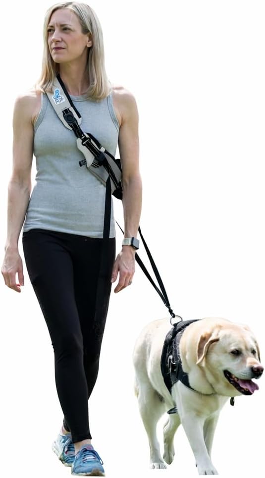 5-in-1 Hands Free Dog Leash – Multi-Function Crossbody Leash with Car Seatbelt, Lift Assist & Storage – Adjustable for Small, Medium & Large Dogs (10–100+ lbs) – Big Old Pup
