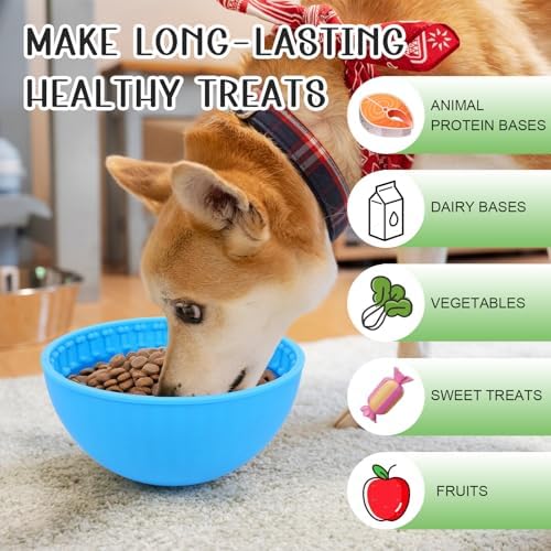 4 Pcs Dog Enrichment Lick Bowls Silicone Freeze Bowls Interactive Cat Licking Mats Slow Feeders for Cat Pet Oral Health for Boredom Anxiety Relief, Calming - Image 5