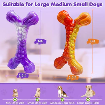 WOWBALA Dog Chew Toy Aggressive Chewers - 2 Pack Indestructible Dog Toys - Tough Dogs Toy to Keep Them Busy - Pet Toys for Medium, Large Breed，Teeth Cleaning & Boredom Relief（2 Pack） - Image 4