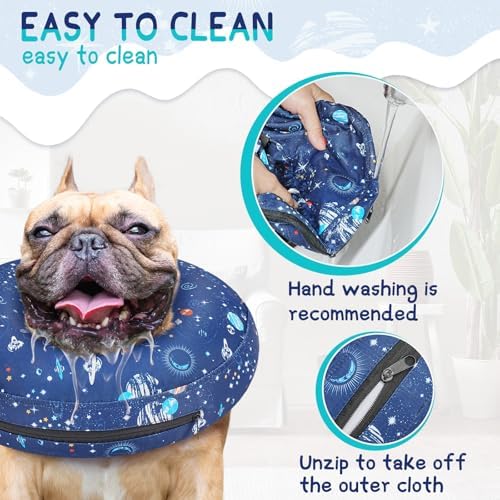 Supet Inflatable Dog Cone Collar for Small Dogs Puppies Cats, Soft Dog Cone Alternative After Surgery for Puppies Cats to Stop Licking - Image 5