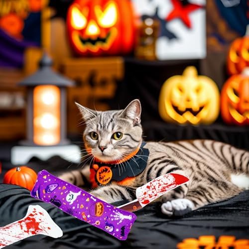 Random Halloween Catnip Toys for Indoor Cats with Crinkle 4 Pack - Image 7