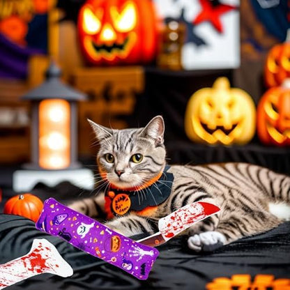 Random Halloween Catnip Toys for Indoor Cats with Crinkle 4 Pack - Image 7
