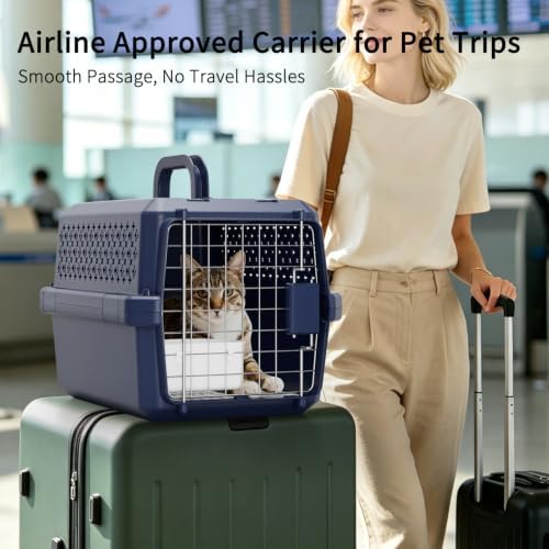RIZZARI Travel Crate Small Dog Carrier: Secure Door Portable Handle Design - Image 6