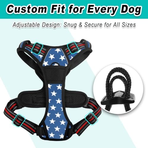 BARKBAY Dog Harness for Large Dog No Pull 2 Leash Clips Dog Vest - Image 6